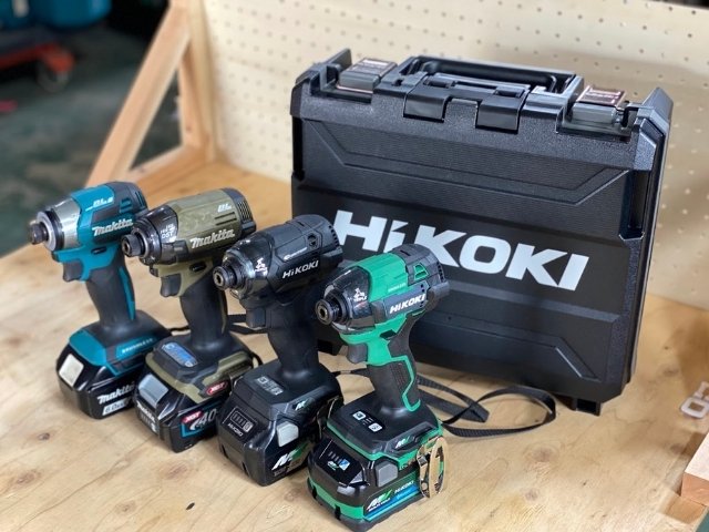 DIY用レンタル用品マキタ・ハイコーキのインパクトドライバー