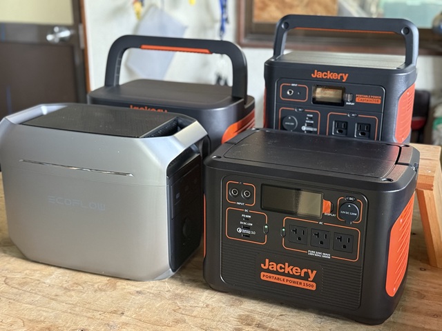 発電機とポータブル電源