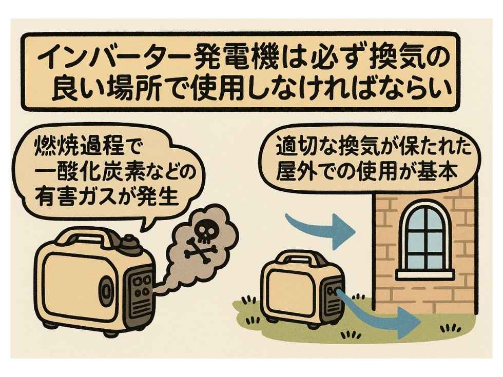発電機の使用環境を初心者でもわかりやすく解説した図解