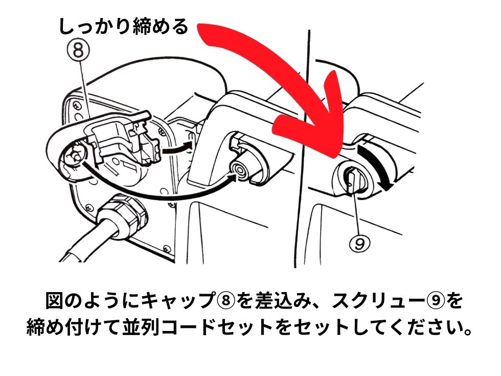 図解B：取り付け位置の注意