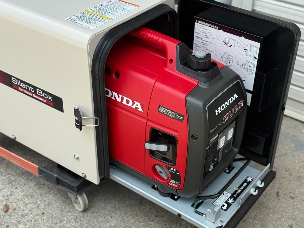 HONDA発電機と防音BOX 10db以上の防音効果