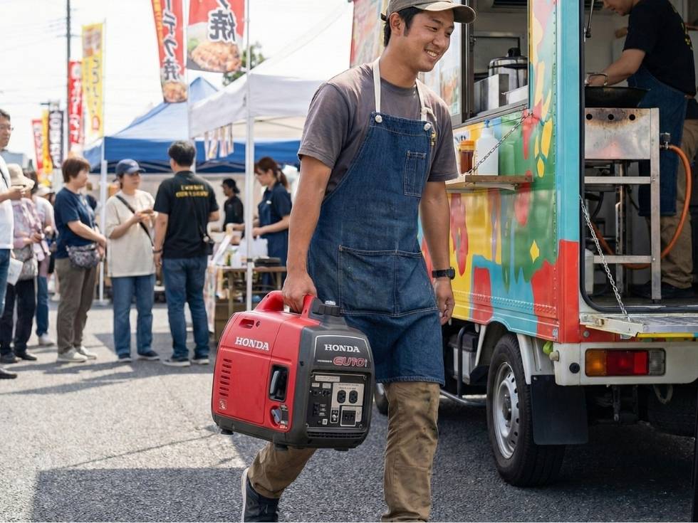 HONDA発電機　イベントレンタル　防音対策