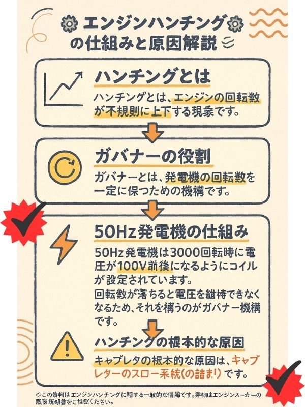発電機のキャブレタートラブルの原因とは？ | イベント用品・現場機材 