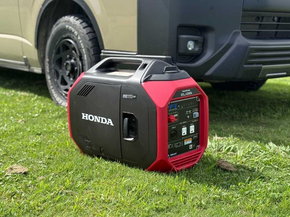 ホンダ発電機・EU26ijとハイエース