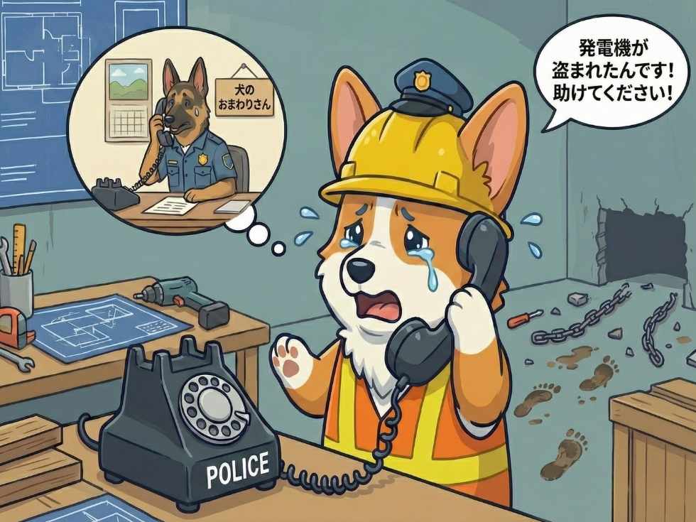 盗難の被害届を解説するイラスト