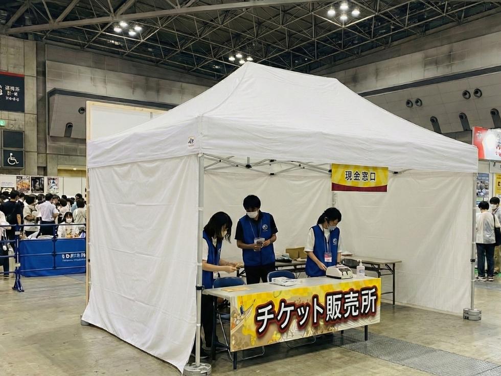 ワンタッチテント屋内イベント
