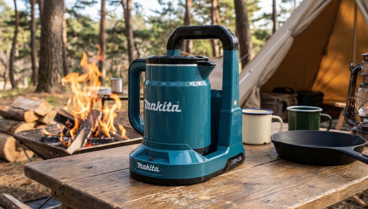 マキタケトルKT360Dをキャンプで使用