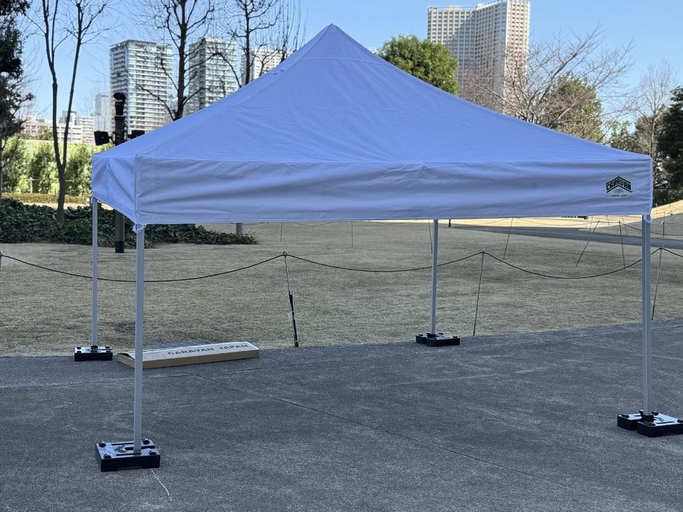 東京都の港区イベントで設営したイベント用ワンタッチテント