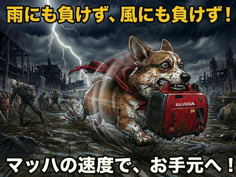 13:00までの注文で3時間以内に荷物が届くマッハ便のイラスト