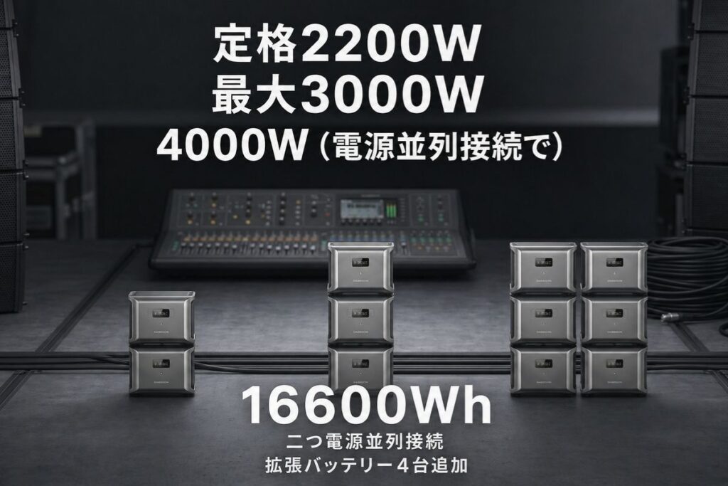 DABBSSON DBS2300Plusの並列接続